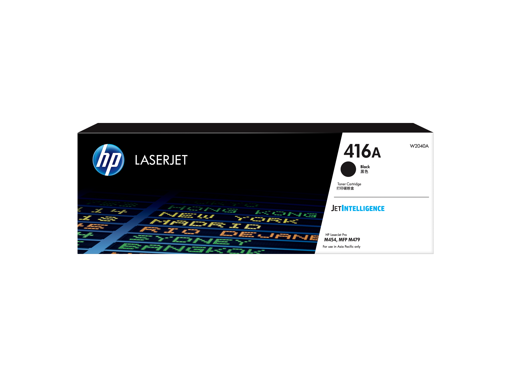 HP 416A Black Toner Cartridge W2040A W2040-00901a, APJ