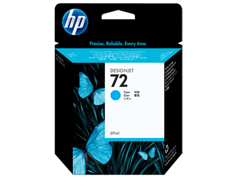 HP 72 69-ml Cyan Ink Cartridge (C9398A)