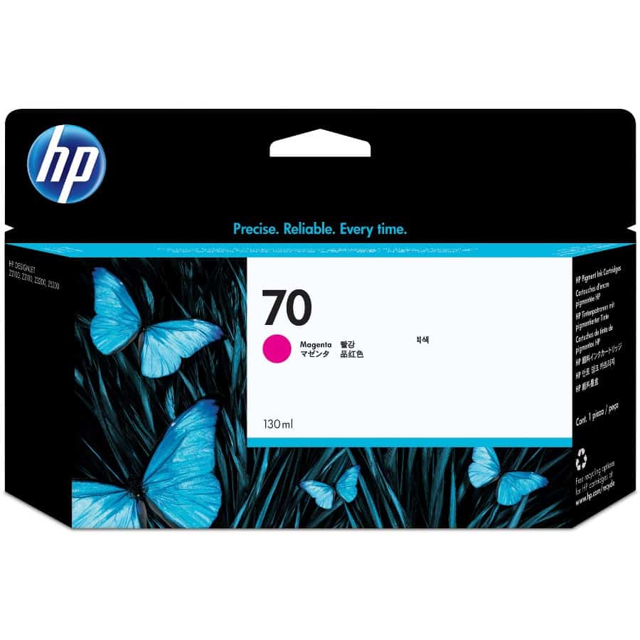 HP 70 130-ml Magenta Ink Cartridge (C9453A)