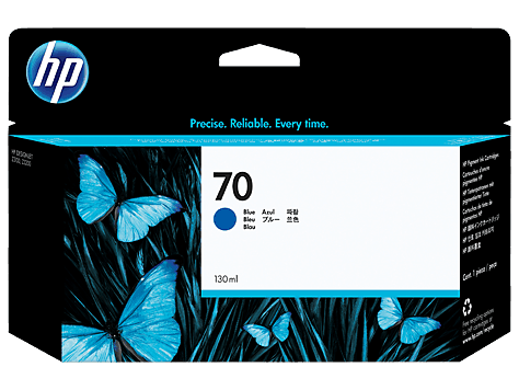 HP 70 130-ml Blue Ink Cartridge (C9458A)