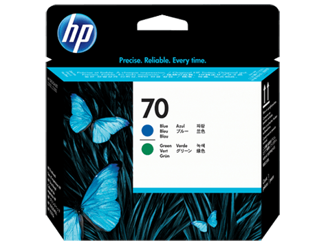 HP 70 Blue/Green Printhead (C9408A)
