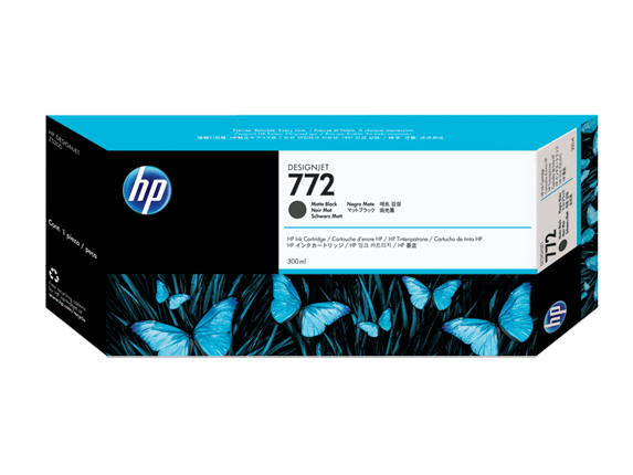HP 772 300-ml Matte Black Ink Cartridge (CN635A)