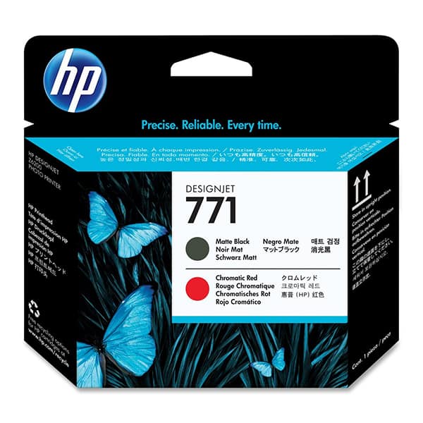 HP 771 Matte Black/Chromatic Red Printhead (CE017A)