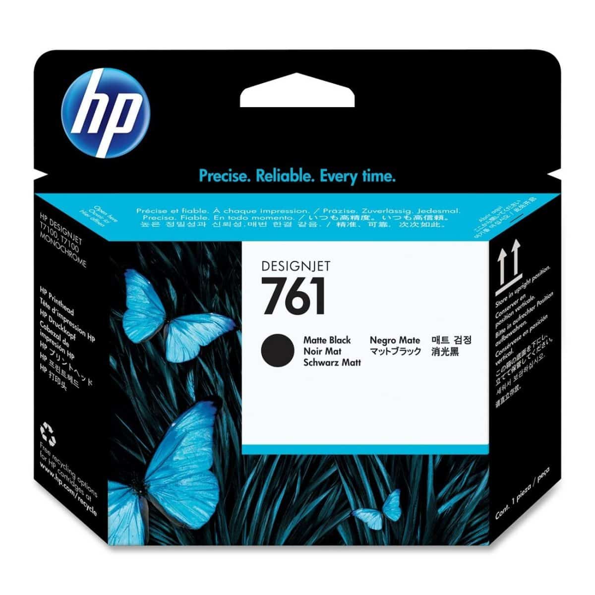 HP 761 Inkjet Matte Black Printhead (CH648A)