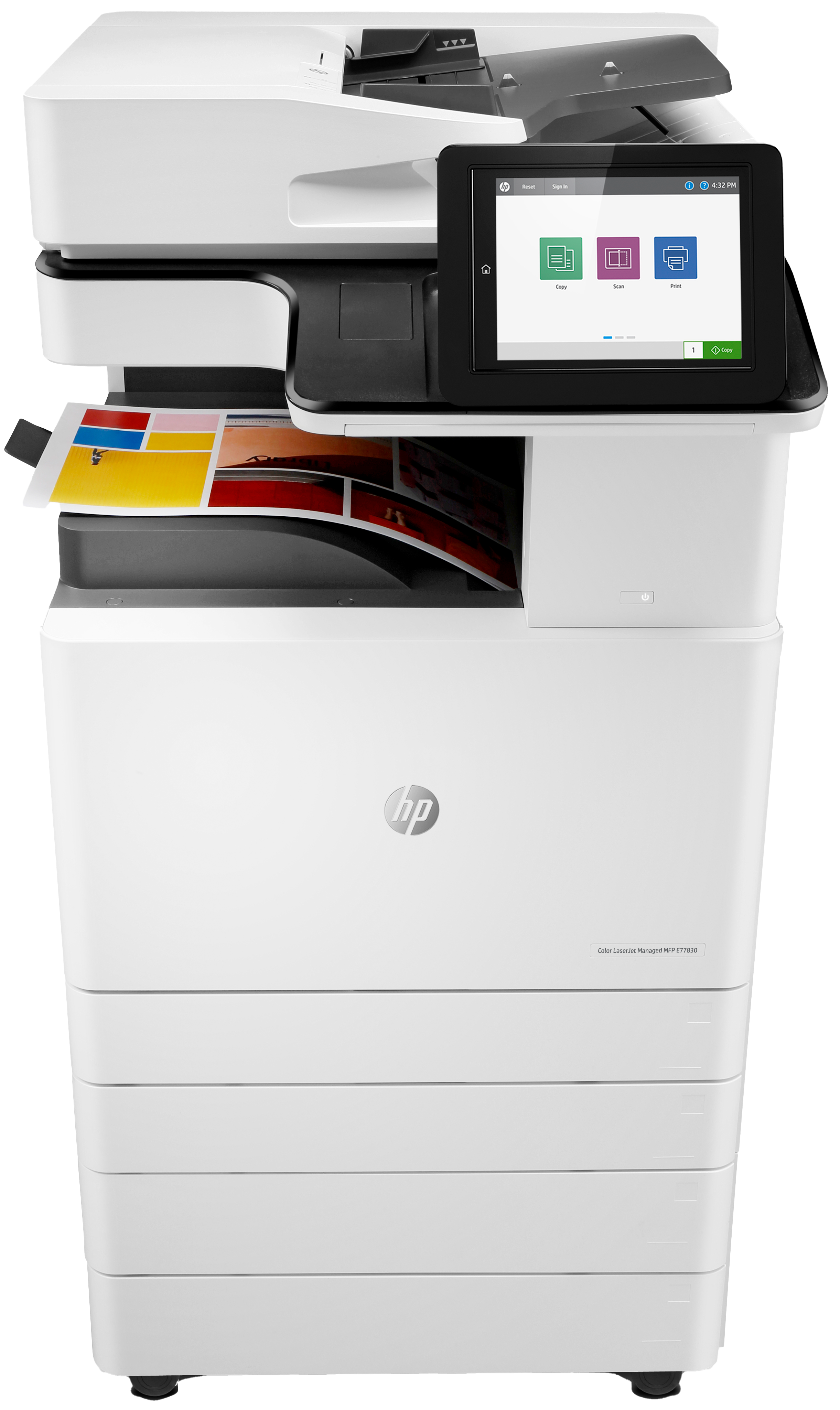 Renewed HP Color LaserJet Managed MFP E77825dn Multifunction Printer