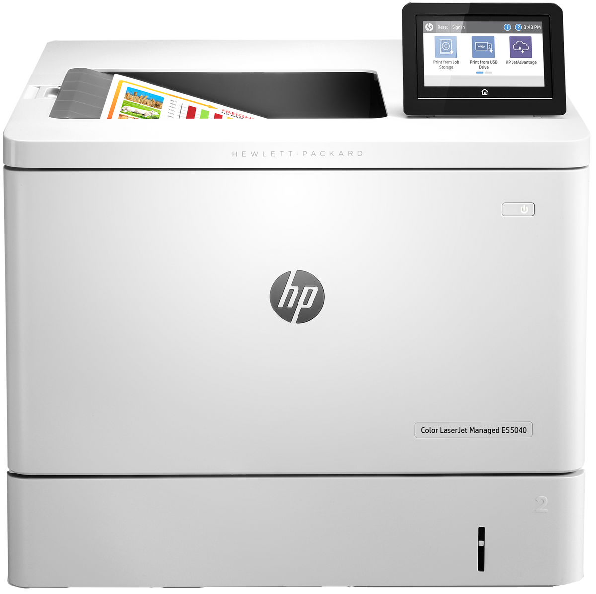 Renewed HP Color LaserJet Managed E55040dn Mono Printer