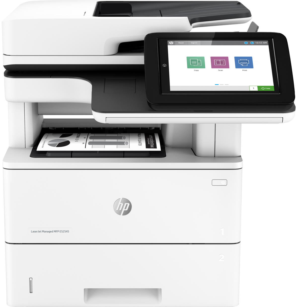 HP LaserJet Managed MFP E52545dn Renewed Mono Multifunction Printer