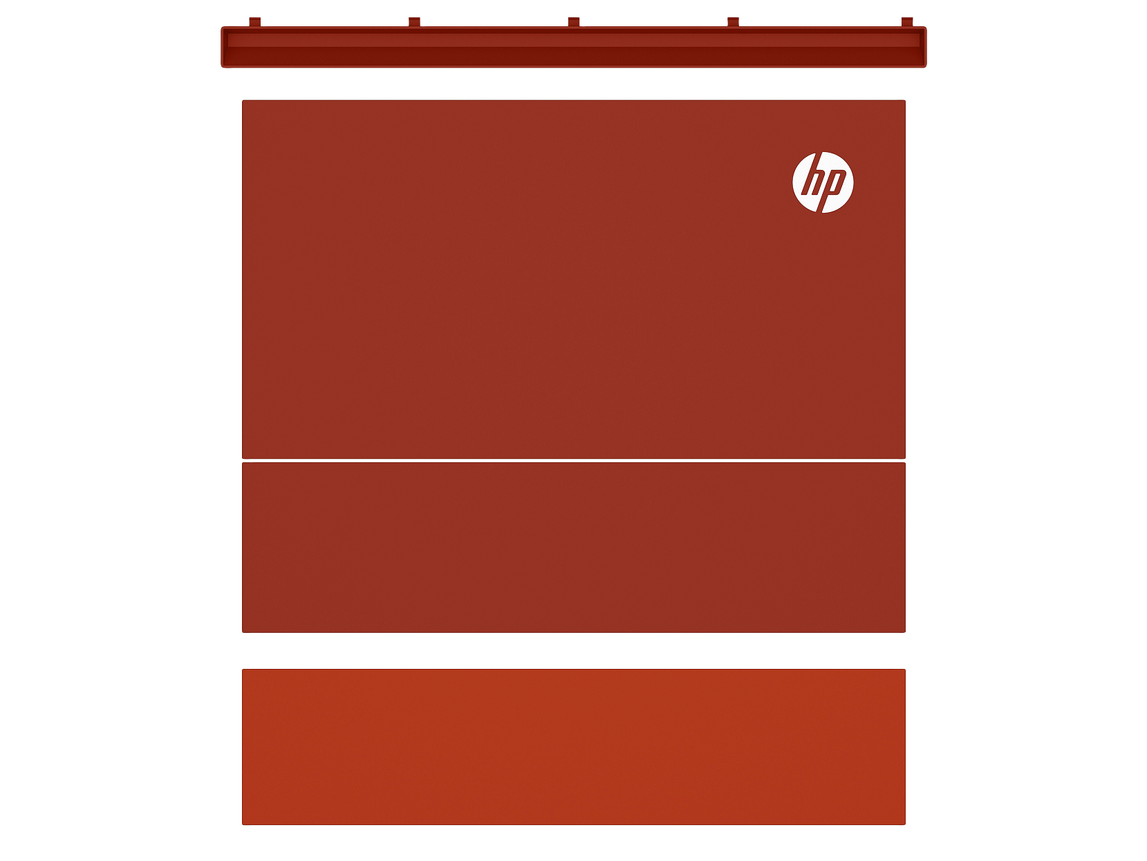 HP Color LaserJet X677 Comet Red Color Panel Kit - White BG