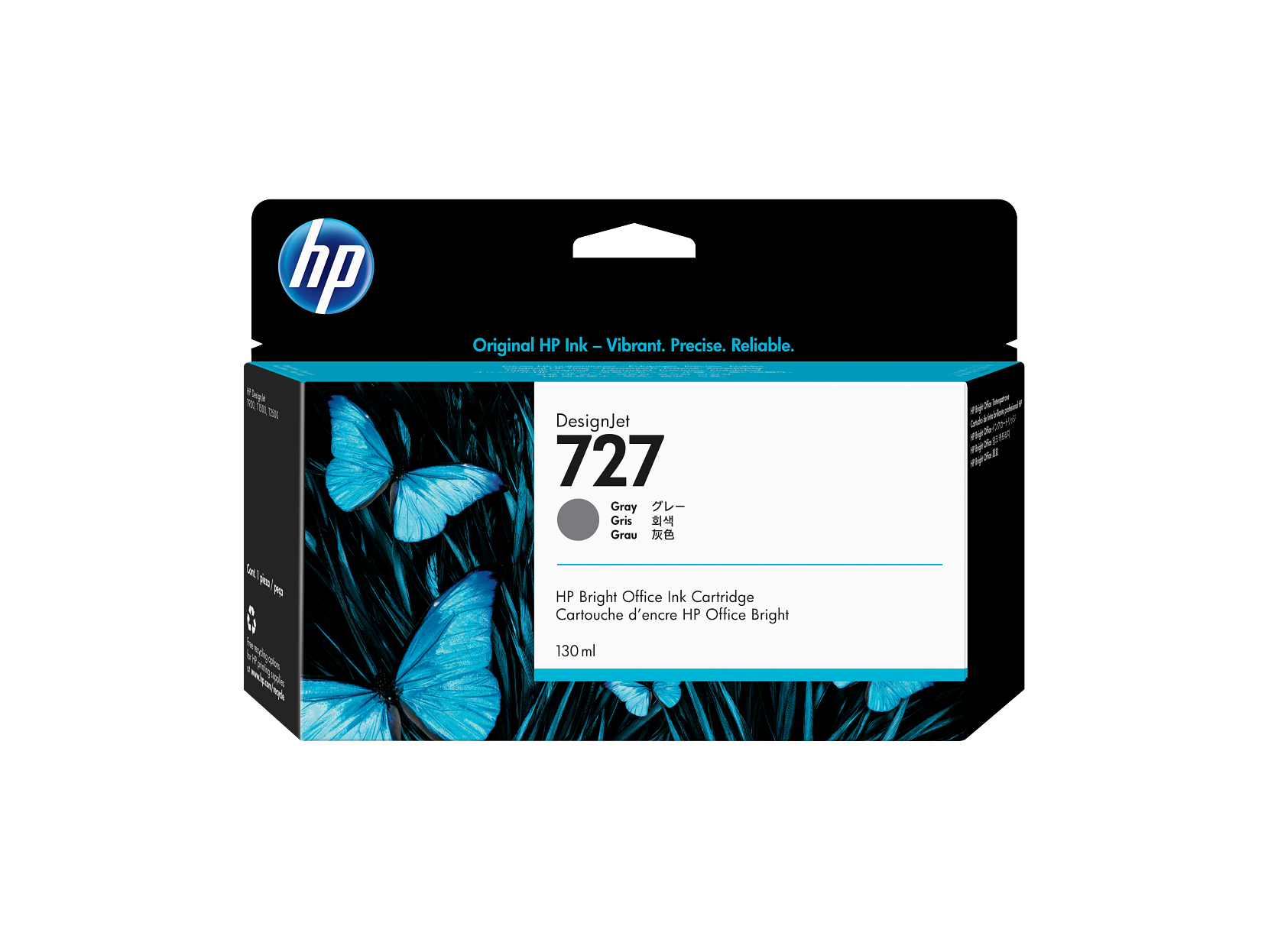HP 727 130-ml Gray DesignJet Ink Cartridge