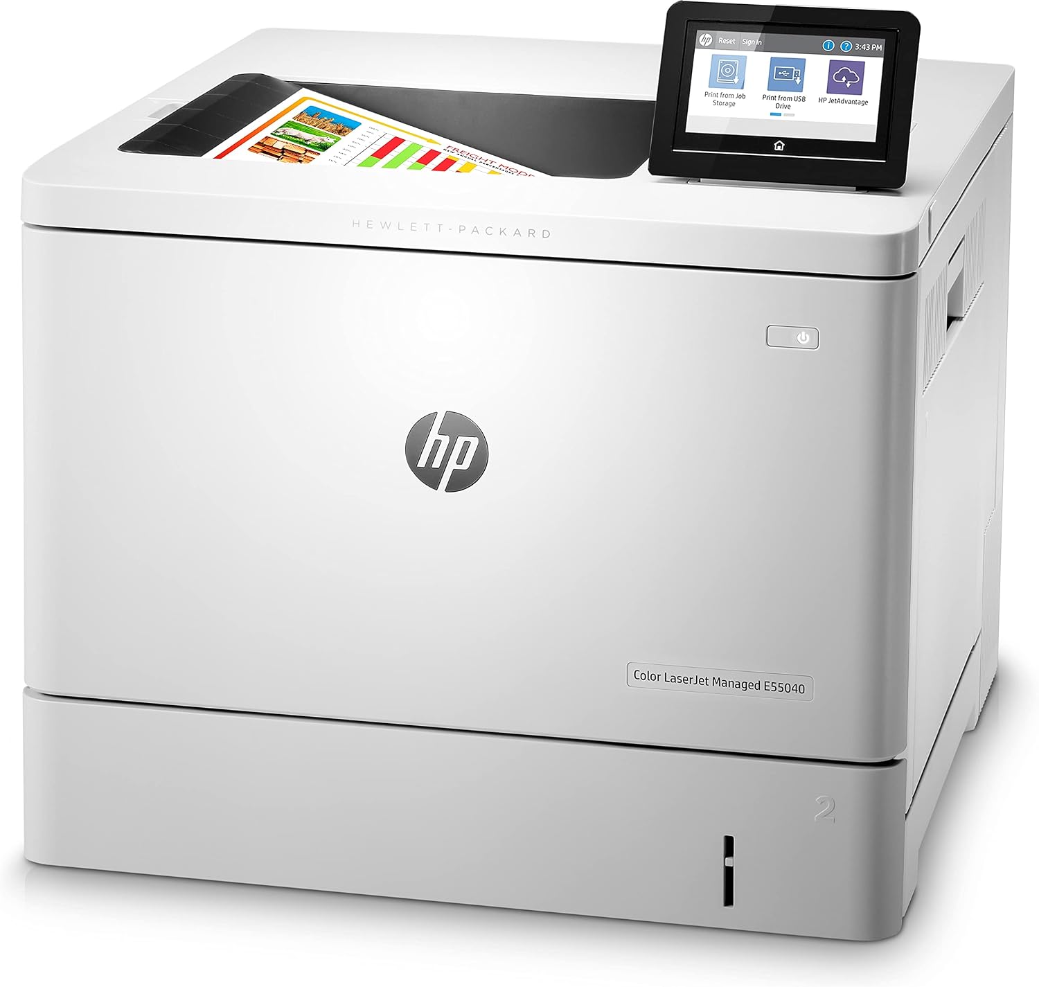 Renewed HP Color LaserJet Managed E55040dn Mono Printer