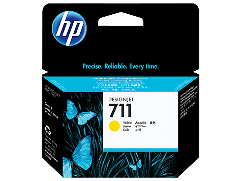 HP 711 29-ml Yellow Ink Cartridge (CZ132A)