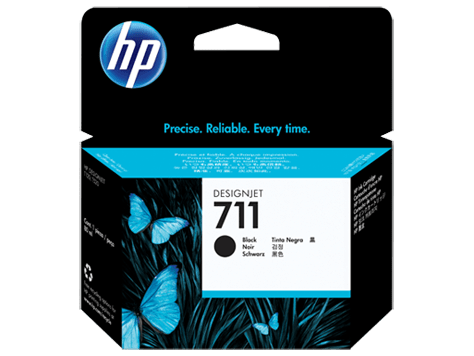 HP 711B 80-ml Black Ink Cartridge (3WX01A)
