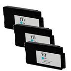 HP 711 29-ml 3 pack Cyan Ink Cartridge (CZ134A)