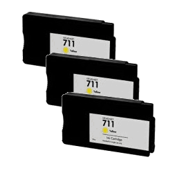 HP 711 29-ml 3 pack Yellow Ink Cartridge (CZ136A)
