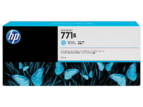 HP 771B 775-ml Light Cyan Ink Cartridge (B6Y04A)
