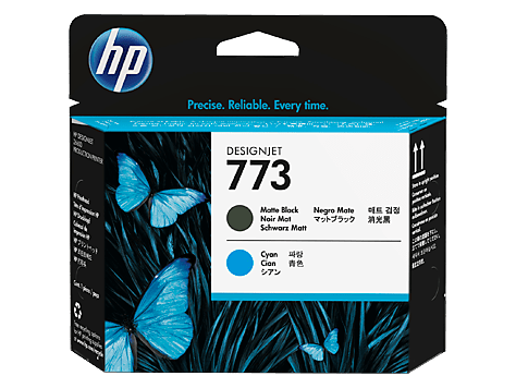 HP 773 Matte Black/Cyan Printhead (C1Q20A)