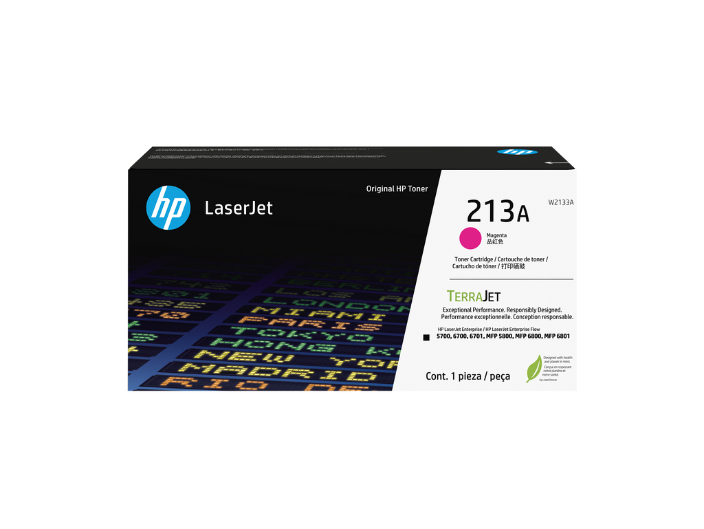 HP 213A Magenta Toner Cartridge W2133A W2133-00002a USRow