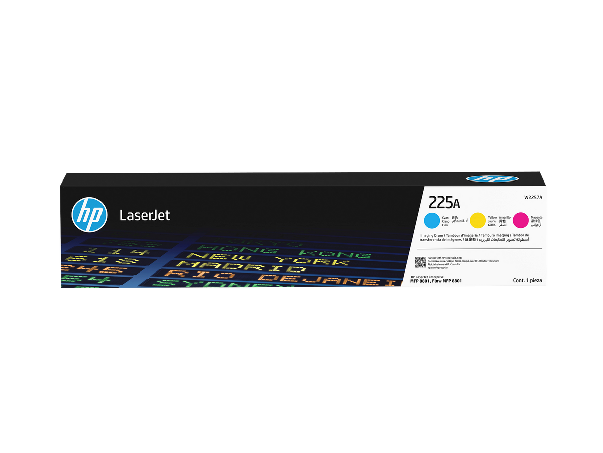HP LaserJet 225A Cyan Yellow Magenta Imaging Drum W2257A W2257-00004a WW