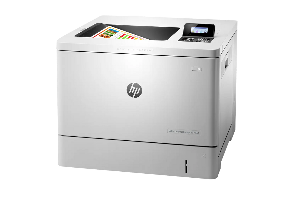 Renewed HP LaserJet Enterprise M553DN Colour A4 Printer with 650-Sheet Capacity