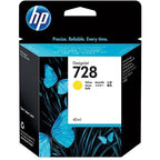 HP 728 40-ml Yellow Ink Cartridge (F9J61A)