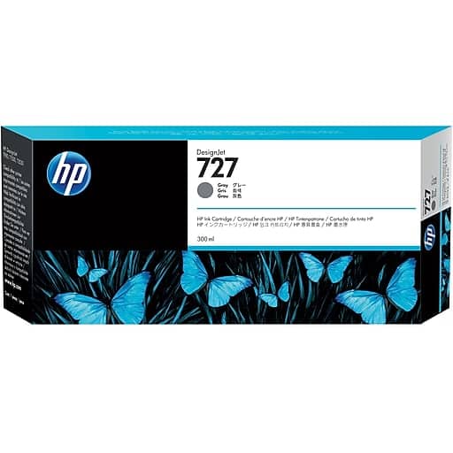 HP 727B 300-ml Grey Ink Cartridge (3WX21A)