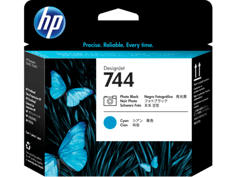 HP 744 Photo Black/Cyan Printhead (F9J86A)