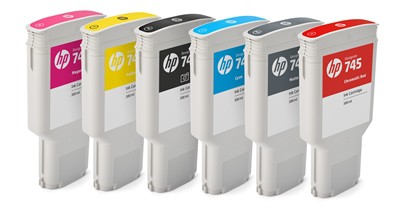 HP 745 130-ml Matte Black Ink Cartridge (F9J99A)