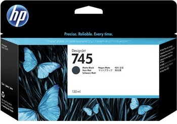 HP 745 130-ml Matte Black Ink Cartridge (F9J99A)