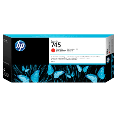HP 745 300-ml Chromatic Red Ink Cartridge (F9K06A)