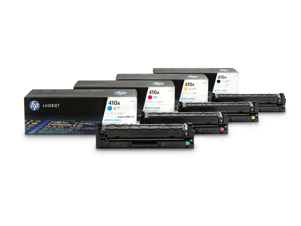 HP 400 color series toner cartridge packaging, png - APJ