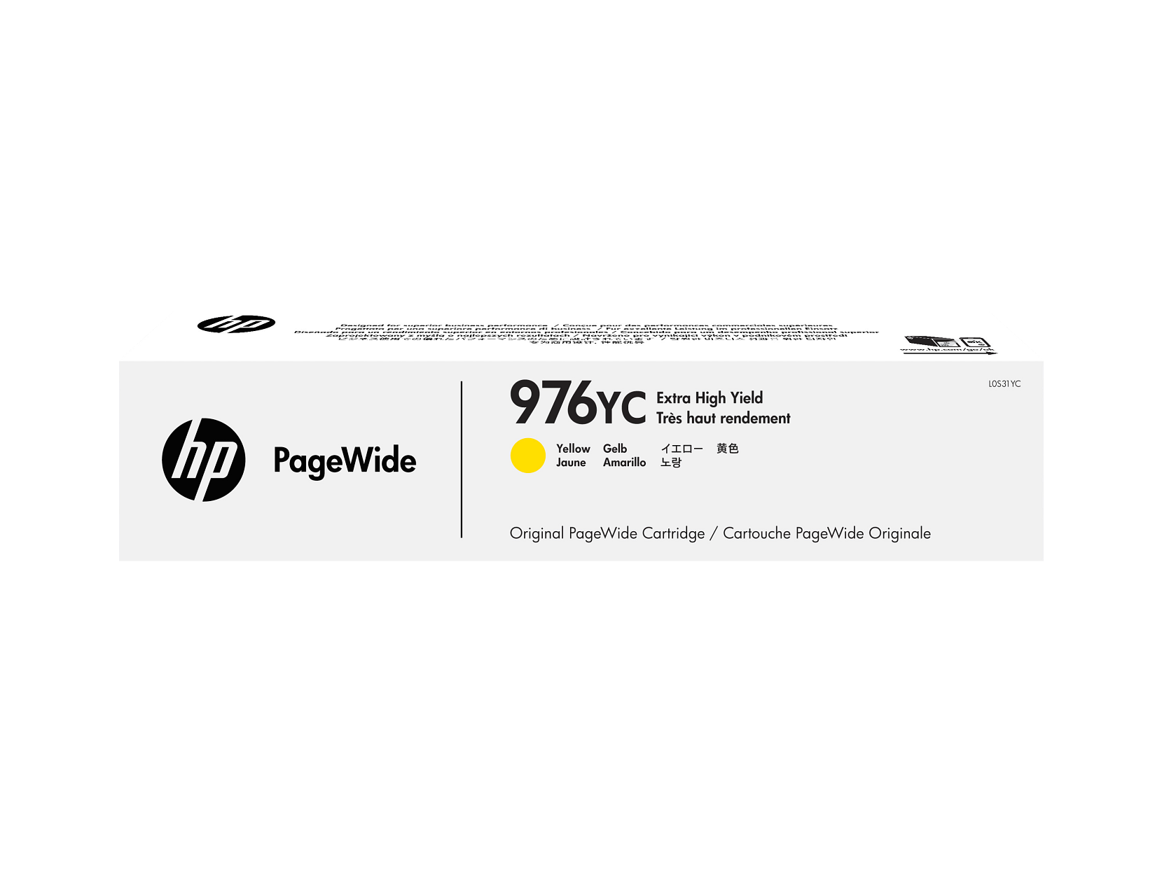 HP 976YC Yellow Extra High Yield Original PageWide Cartridge WW