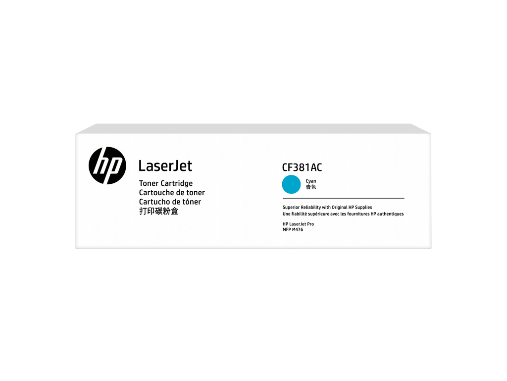 HP CF381AC Cyan Toner Cartridge CF381AC CF381-00906 - WW