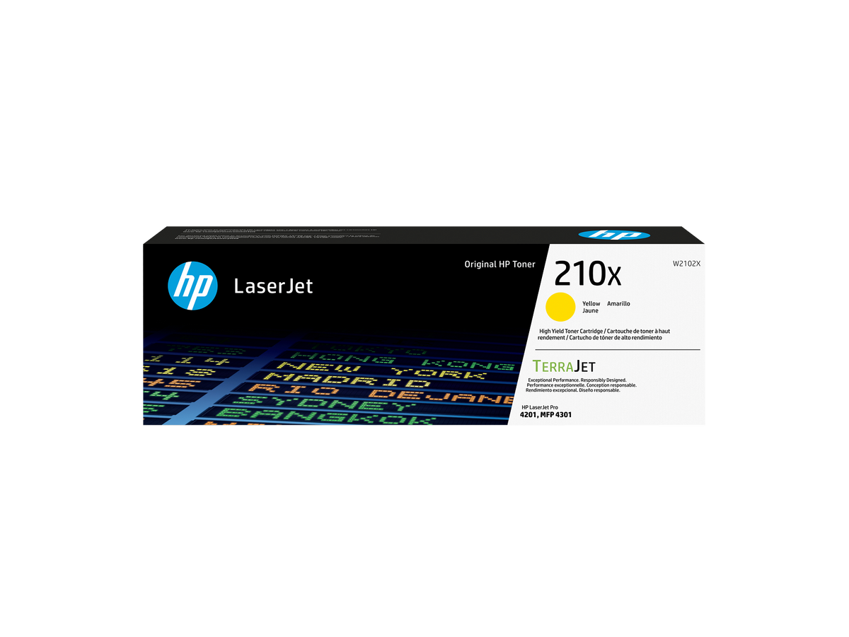 HP 210X Yellow High Yield Toner Cartridge W2102X W2102-00017b DM1