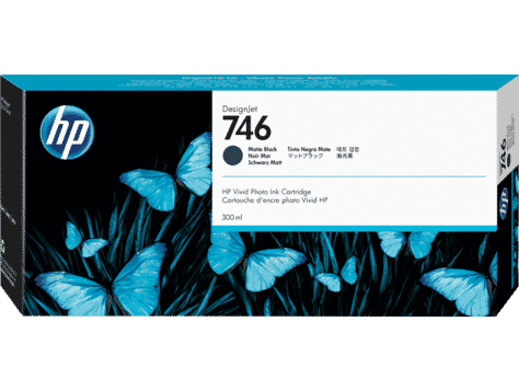 HP 746 300-ml Matte Black Ink Cartridge (P2V83A)