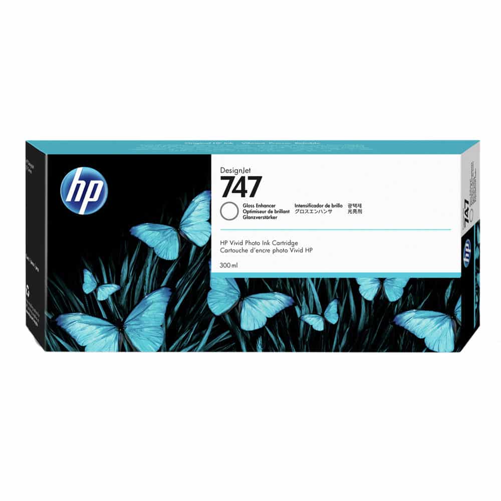 HP 747 300-ml Gloss Enhancer Ink Cartridge (P2V87A)
