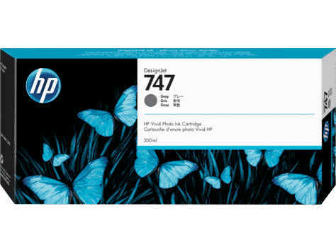 HP 747 300-ml Gray Ink Cartridge (P2V86A)