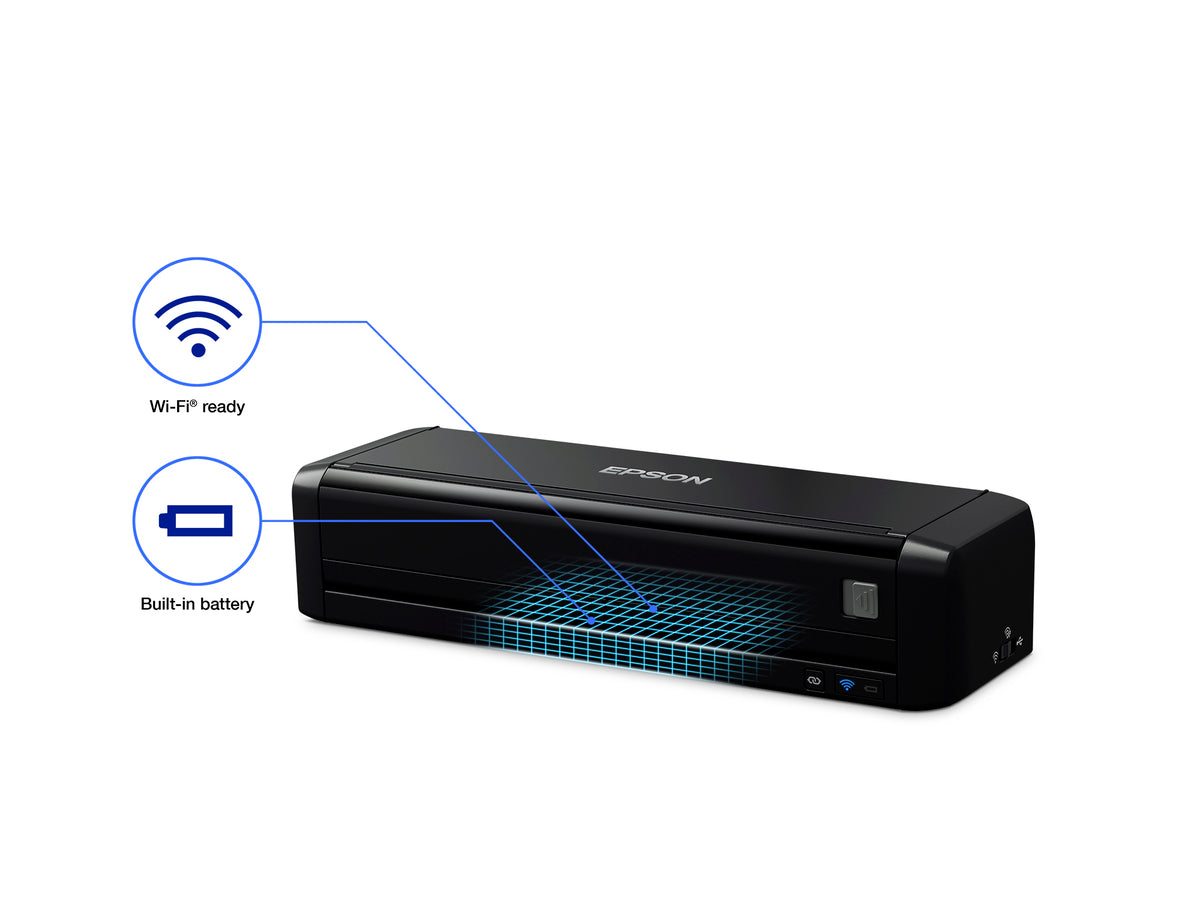 Epson WorkForce DS-360W Wireless Portable Scanner (B11B242501)