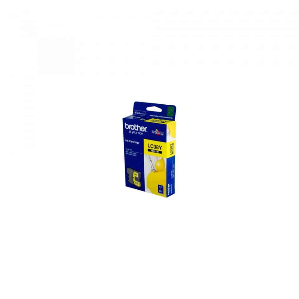 Brother LC38 Yellow Ink Cartridge