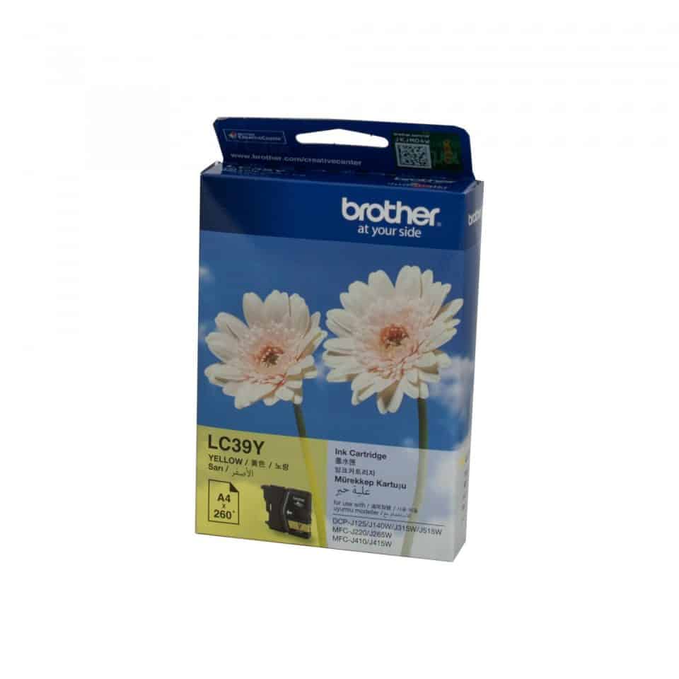 Brother LC39 Yellow Ink Cartridge