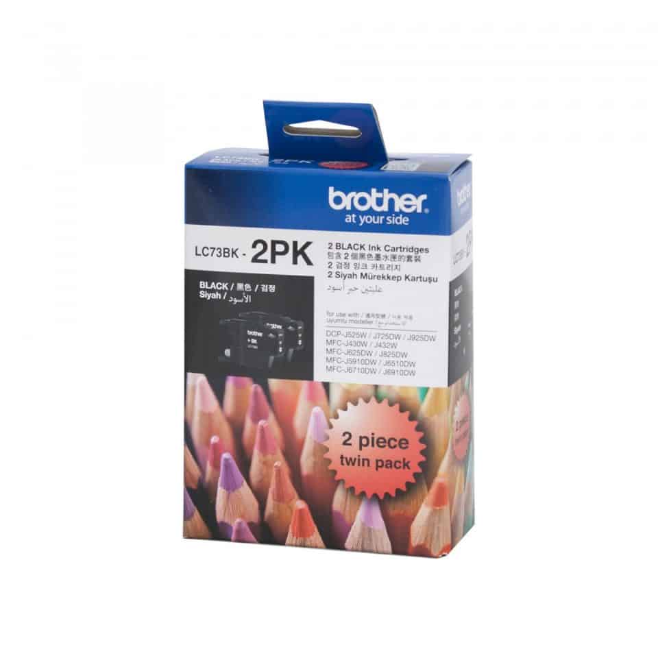 Brother LC73 Black Twin Pack
