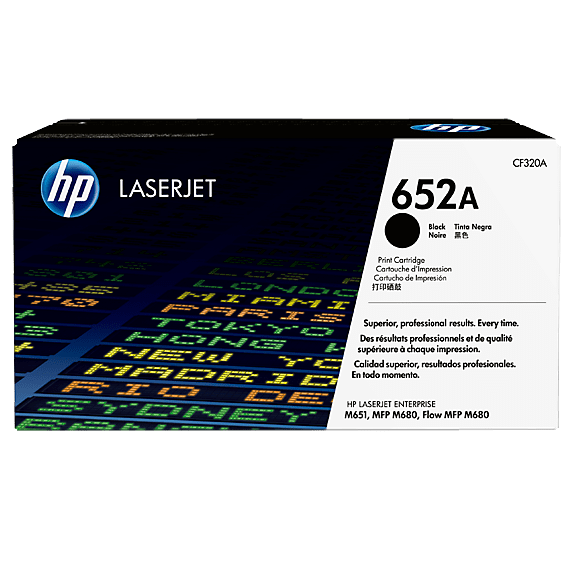 HP 652A Black Toner Cartridge - 11.5k page yield (CF320A)