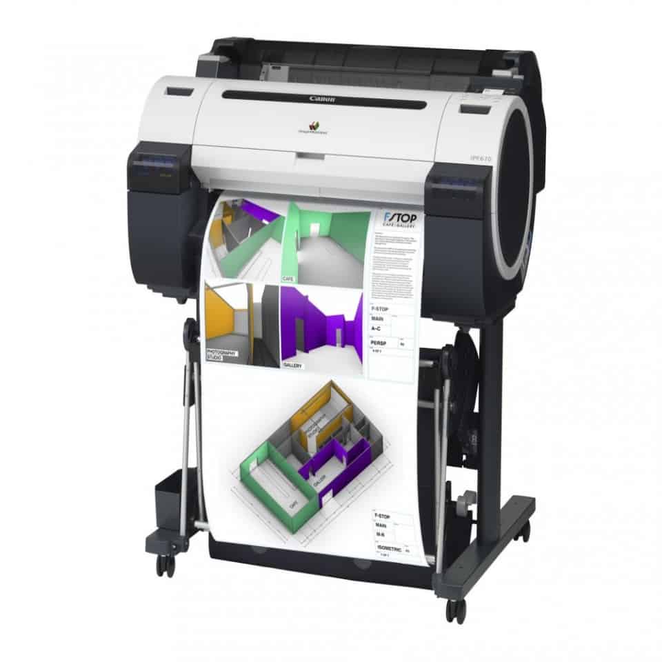 Canon 5 Colour Technical iPF670 Printer