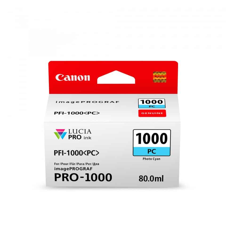 Canon PFI1000 Ph Cyan Ink Cartridge