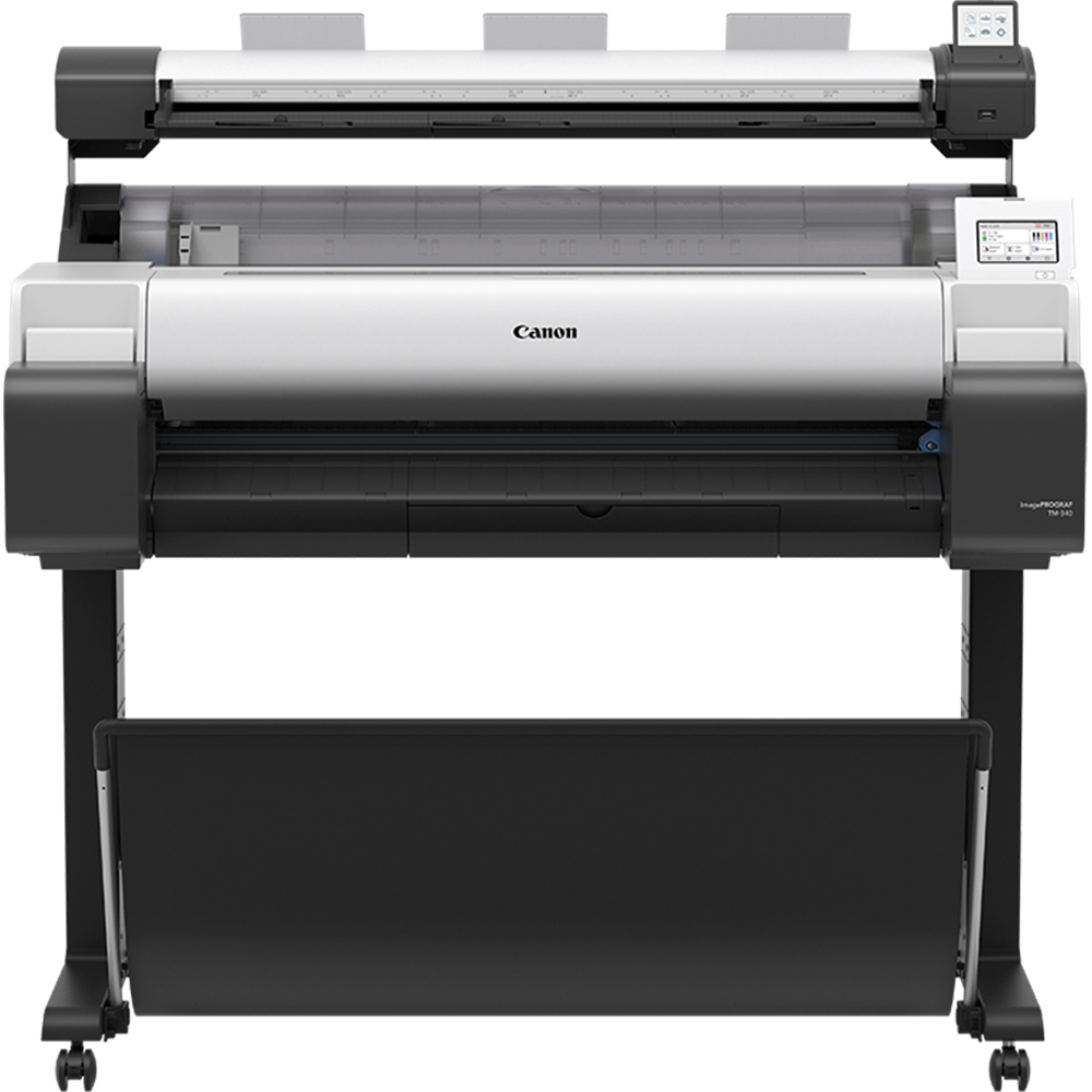 Canon imagePROGRAF TM-340 Large Format Printer with Stand, Scanner & LFP Roll (CIPFTM-340LM-MFP)