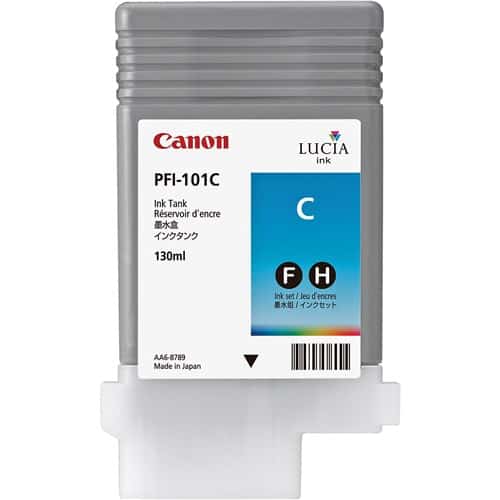 Canon PFI-101C 130-ml Cyan Ink Cartridge