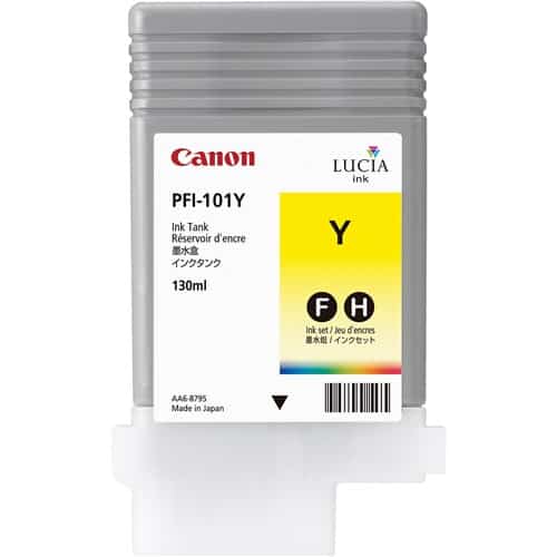 Canon PFI-101Y 130-ml Yellow Ink Cartridge