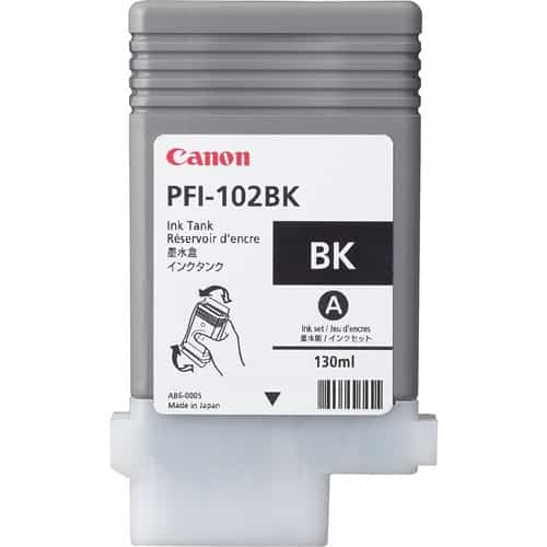Canon PFI-102BK 130-ml Black Ink Cartridge