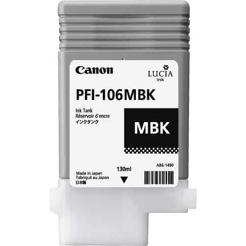 Canon LUCIA EX PFI-106MBK 130-ML Matte Black Ink Cartridge