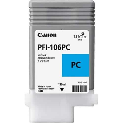 Canon LUCIA EX PFI-106PC 130-ML Photo Cyan Ink Cartridge