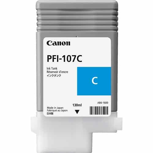 Canon PFI-107C 130-ml Cyan Ink Cartridge